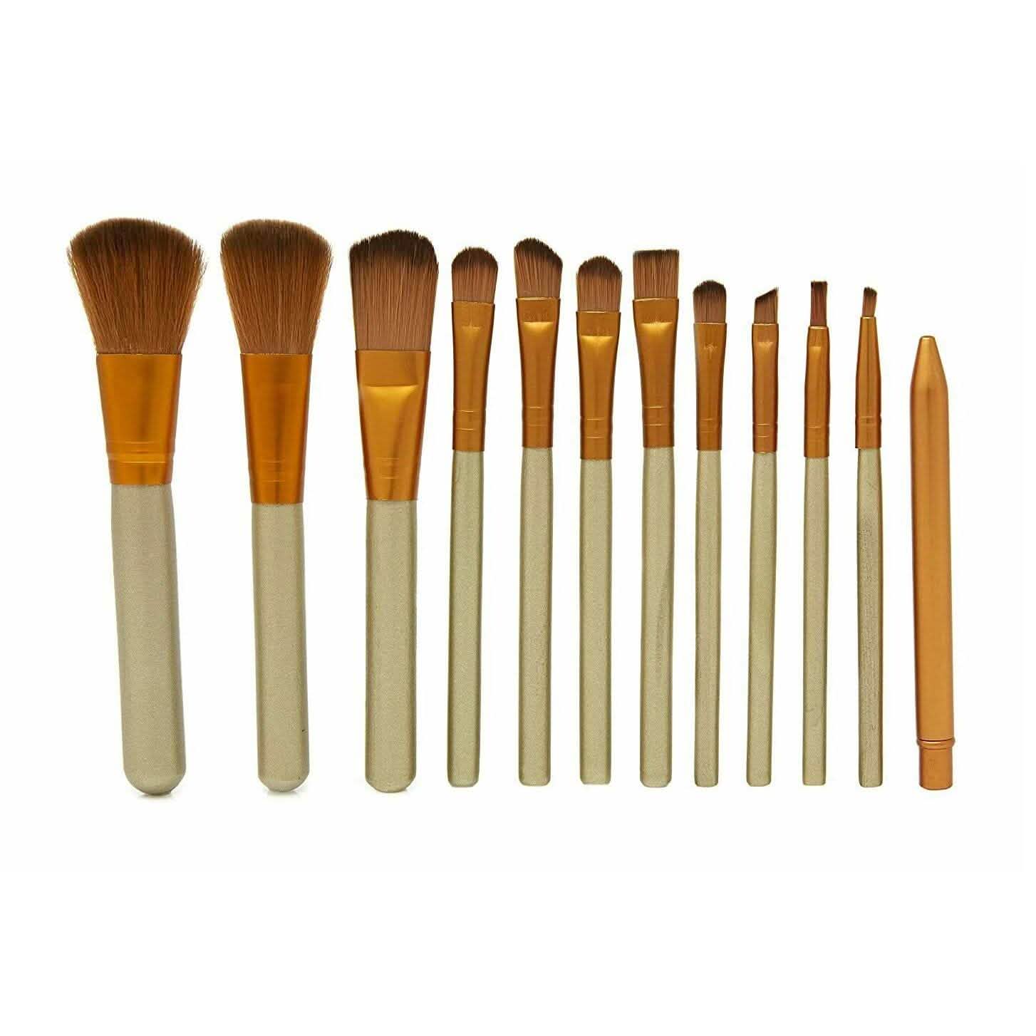 13-Piece: Lilt Beauty Makeup Brush Set with Brass Box Beauty & Personal Care - DailySale