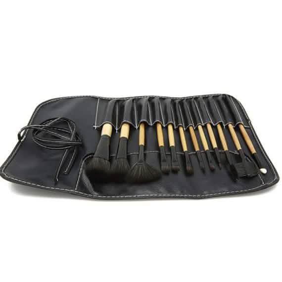 13-Piece Set: Makeup Brush Set with Faux Leather Case Beauty & Personal Care - DailySale