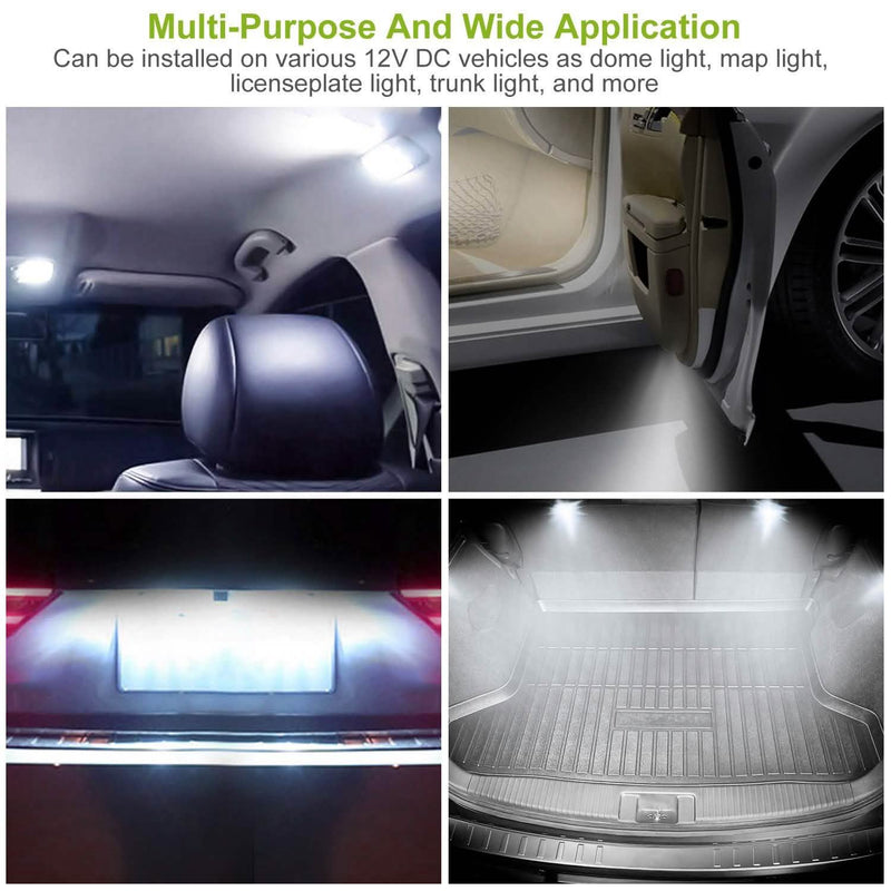 13-Pieces: T10 31mm Festoon LED Light Automotive - DailySale