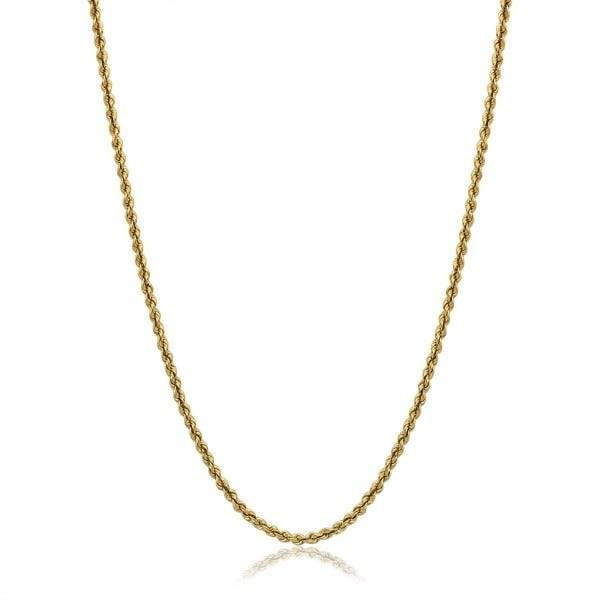 14-Karat Solid Gold Diamond-Cut Rope Chain Jewelry - DailySale