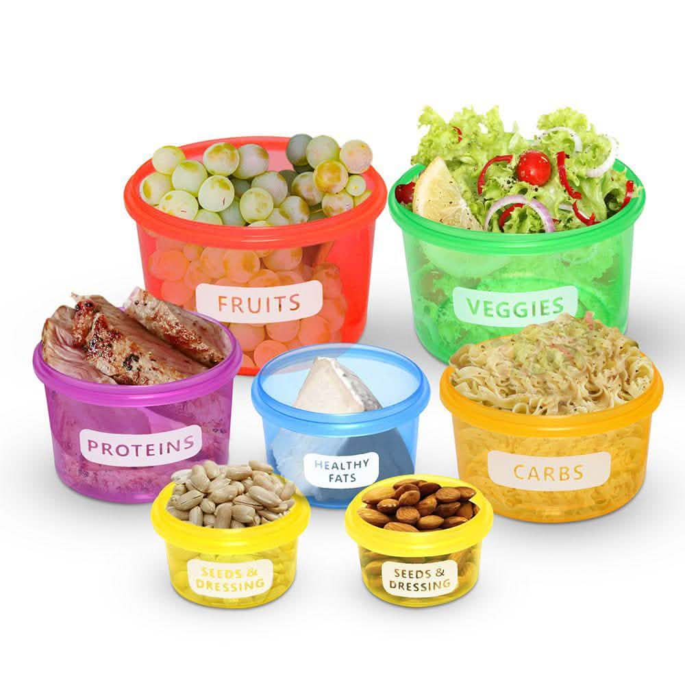 14-Piece Set: Portion Control Storage Set Kitchen Essentials - DailySale