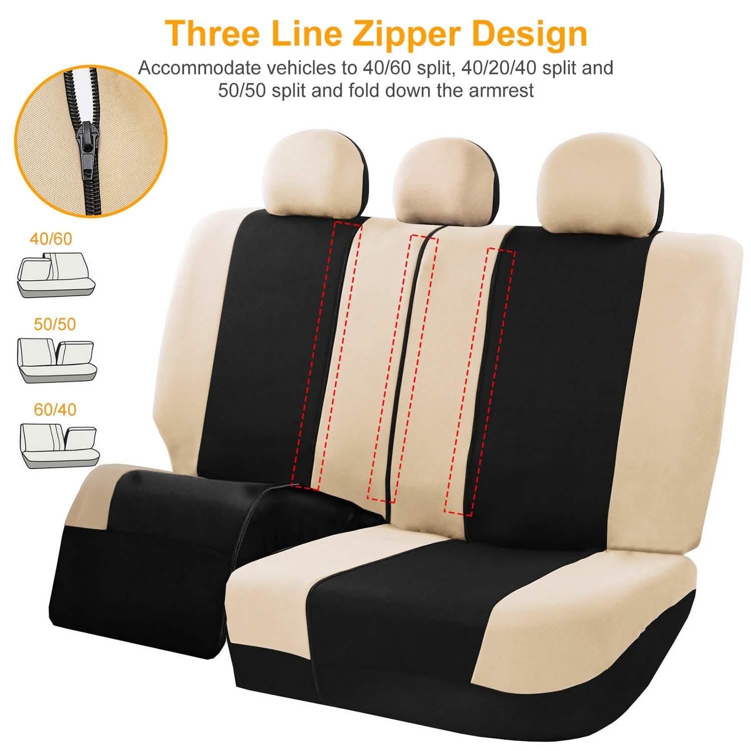 14-Pieces: Universal Auto Seat Cover Set Automotive - DailySale
