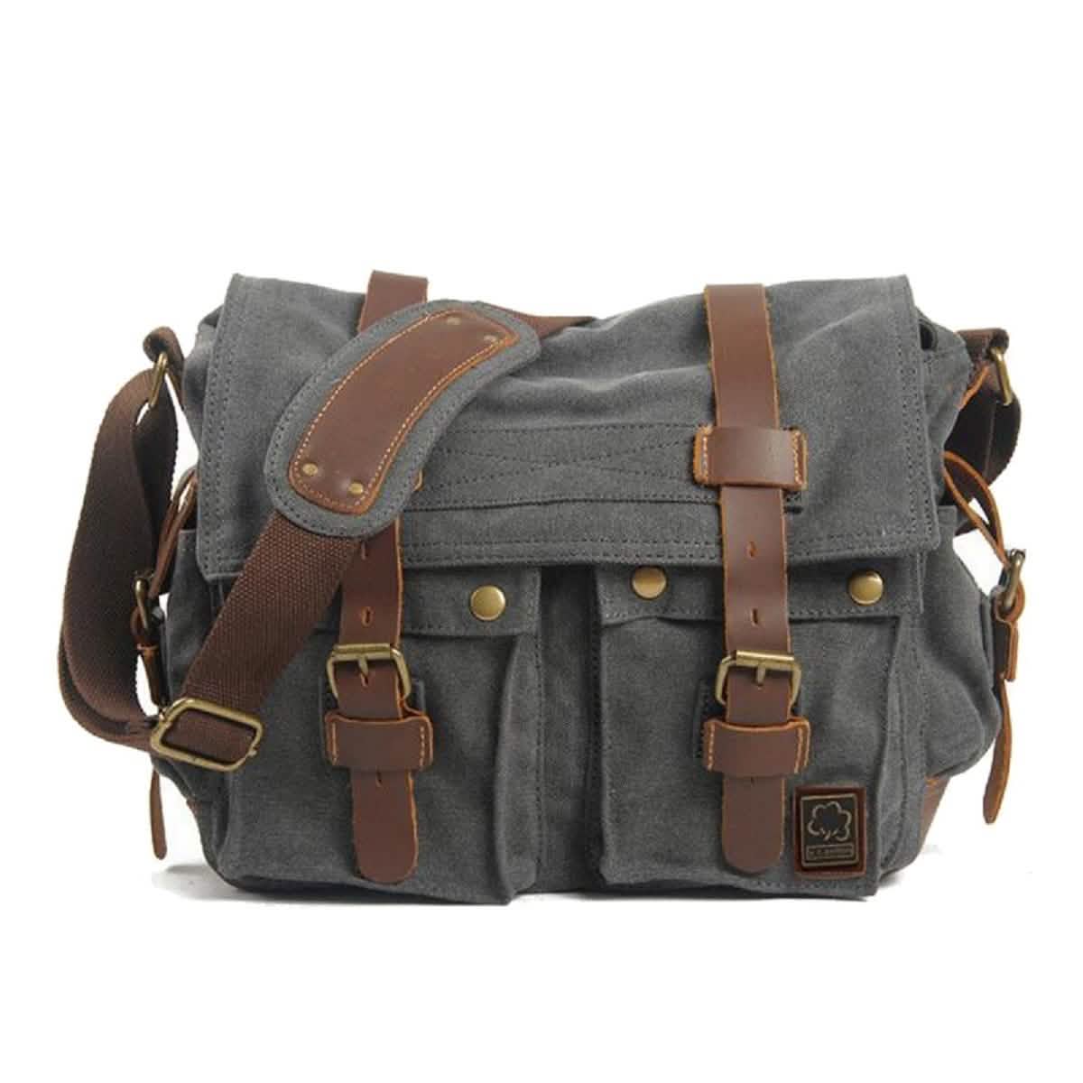 Military Vintage Canvas Crossbody Messenger Bag - Assorted Colors and Sizes - DailySale, Inc