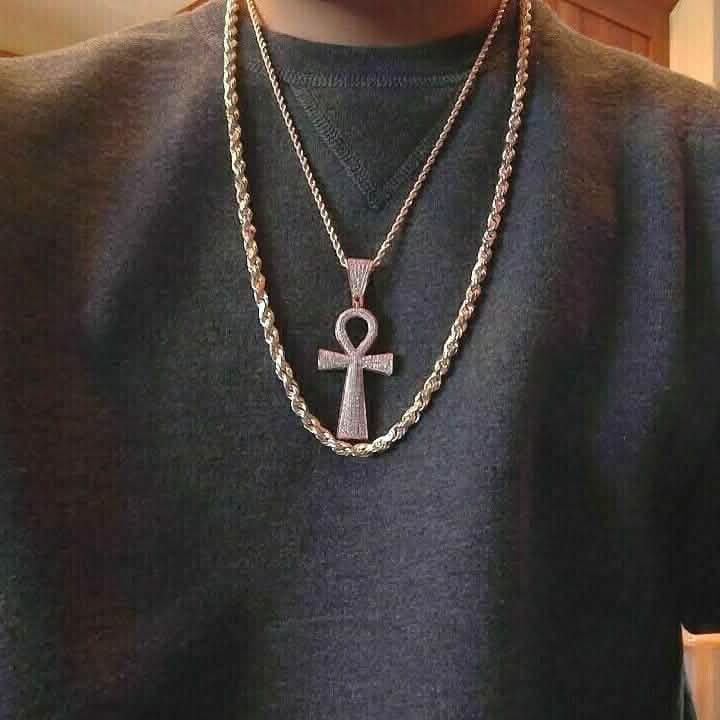 14K Solid Yellow Gold 4MM Rope Chain Thick Necklace Bracelet for Men and Women Necklaces - DailySale