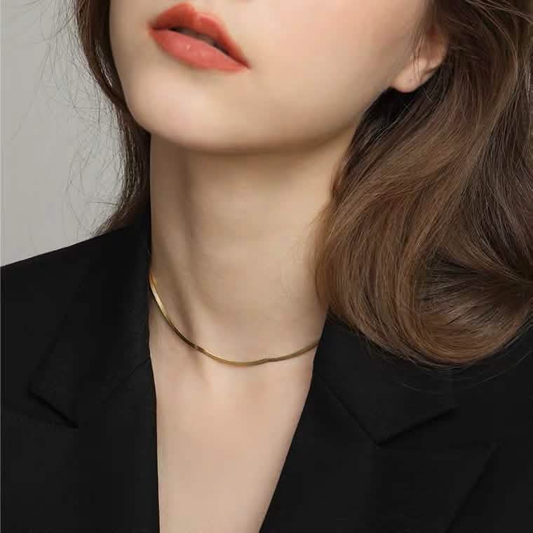 14K Solid Yellow Gold High Polish Herringbone Necklace Chain 2mm Necklaces - DailySale