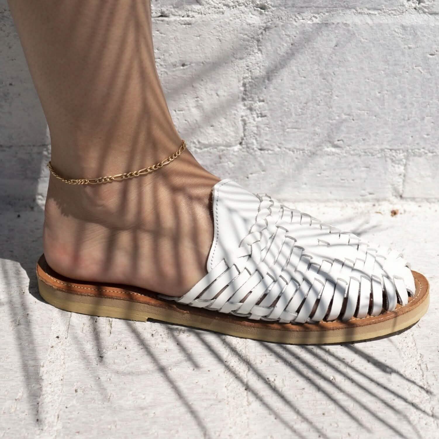 14K Yellow Gold 2.5mm Figaro Link Chain Anklet - 10" inch Bracelets - DailySale