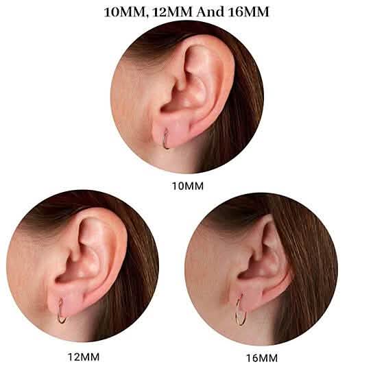 14K Yellow Gold Endless Hoop Earrings Earrings - DailySale