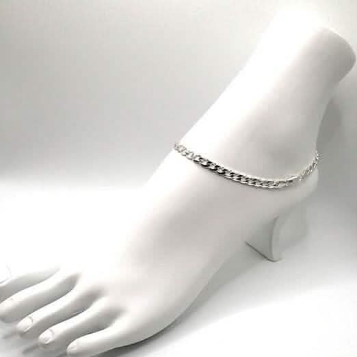 14k Yellow Gold Filled High Polish Finsh Cubun Curb Link Anklet 5mm 9.5'' White/Yellow Bracelets White - DailySale