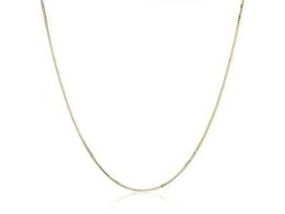 14K Yellow Gold High Polish Classic Box Link Chain Necklace Jewelry 16" - DailySale