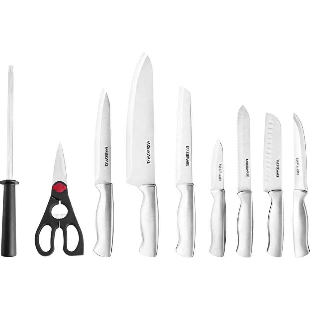 15-Piece Set: FarberWare Kitchen Knife & Shears Cutlery Set Kitchen & Dining - DailySale