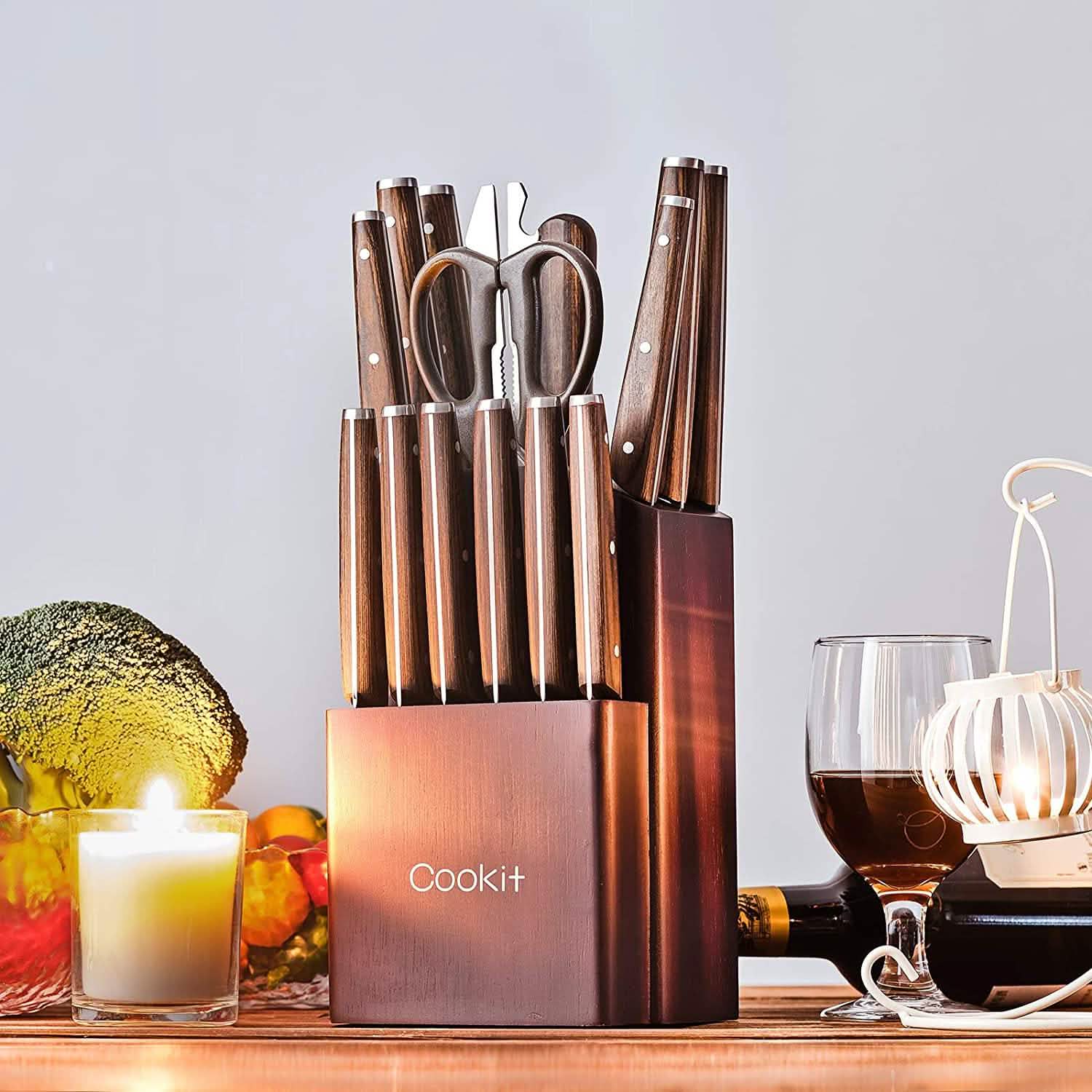 15-Piece: Stainless Steel Kitchen Knife Set Kitchen Tools & Gadgets - DailySale