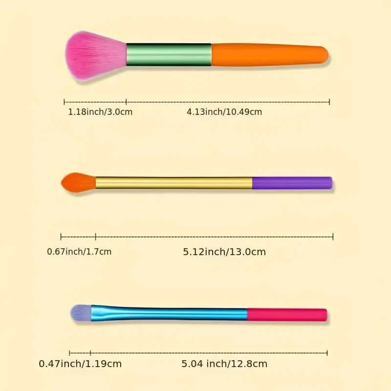 15-Pieces: Rainbow Color High Quality Makeup Brush Set Beauty & Personal Care - DailySale