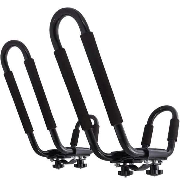 150 lbs. Capacity Steel J-Rack Rooftop Kayak Carrier Automotive - DailySale
