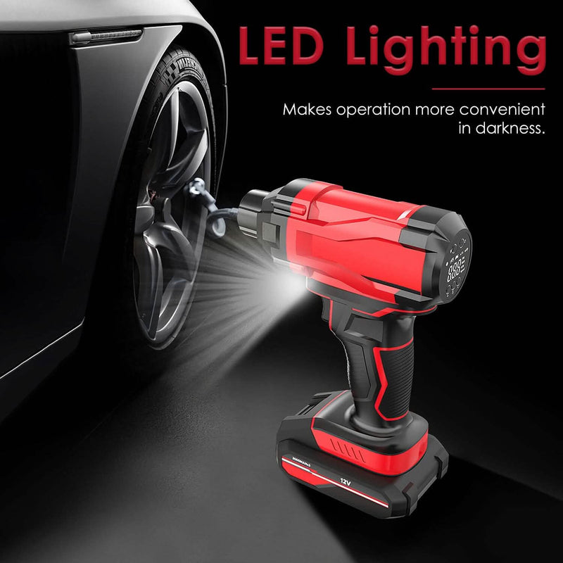 150 PSI 12V Portable Cordless Tire Pump 6000mAh Rechargeable with LED Light Automotive - DailySale
