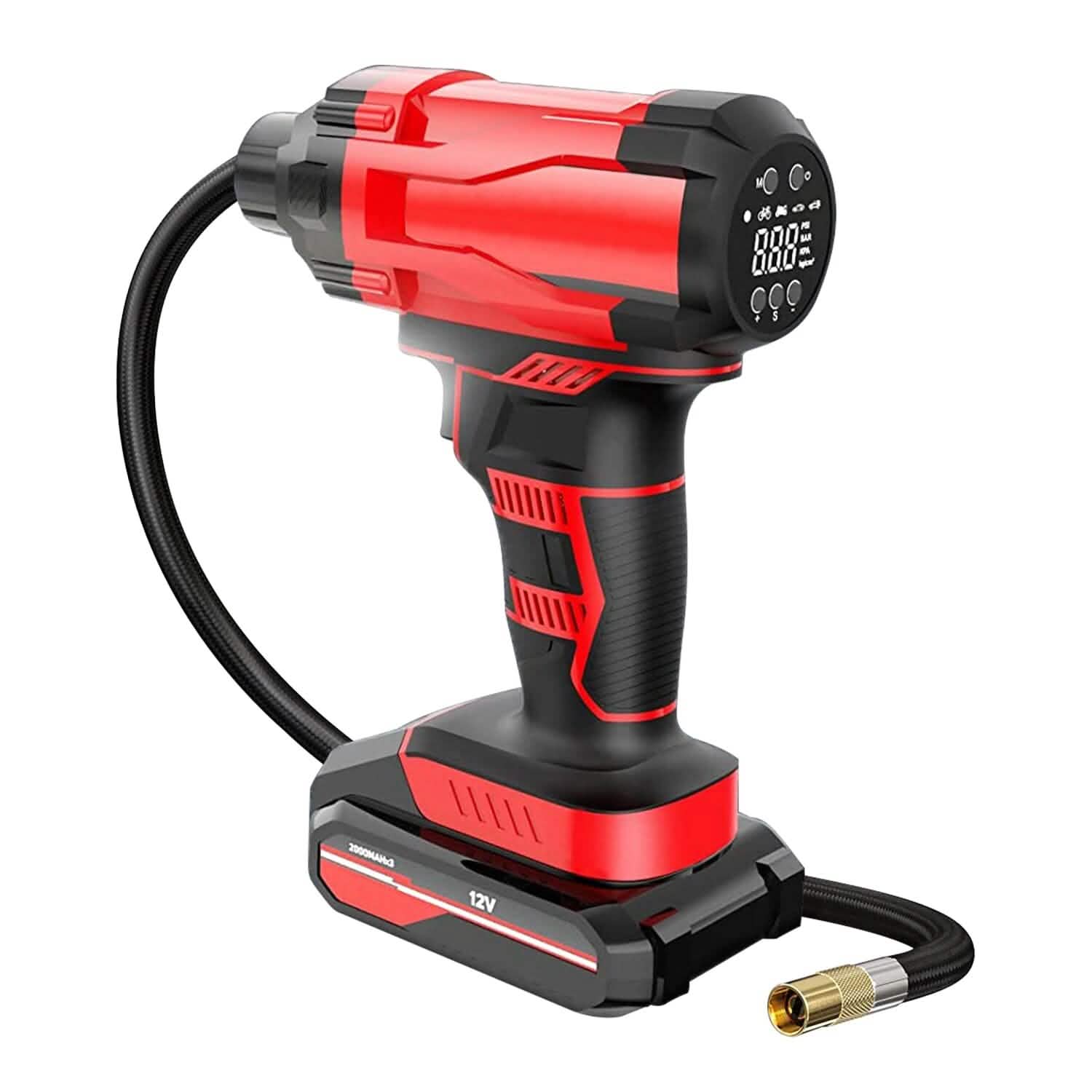 150 PSI 12V Portable Cordless Tire Pump 6000mAh Rechargeable with LED Light Automotive - DailySale