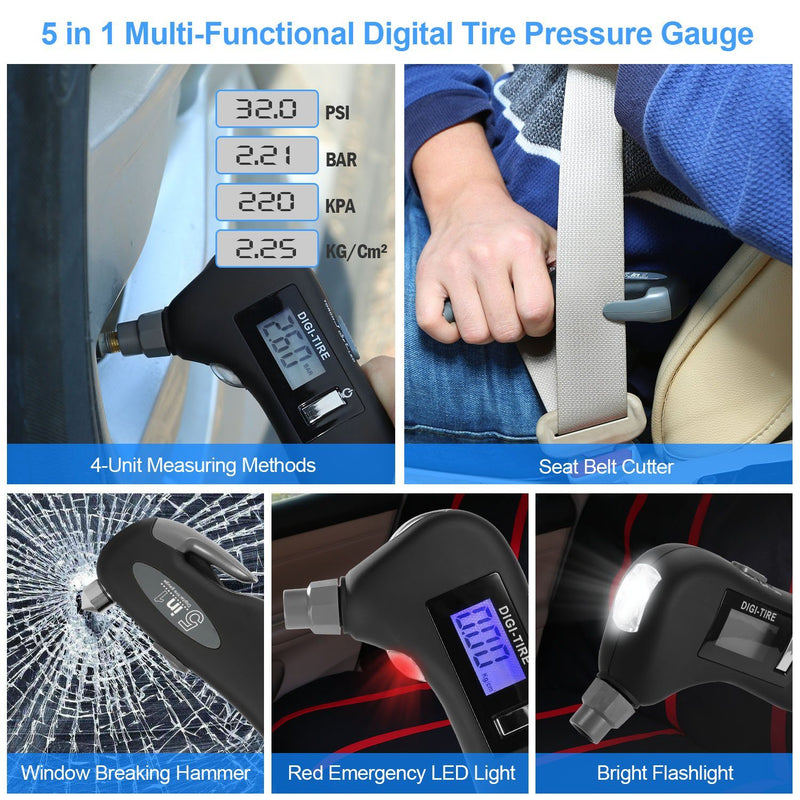 150 PSI Auto Digital Tire Pressure Guage Automotive - DailySale