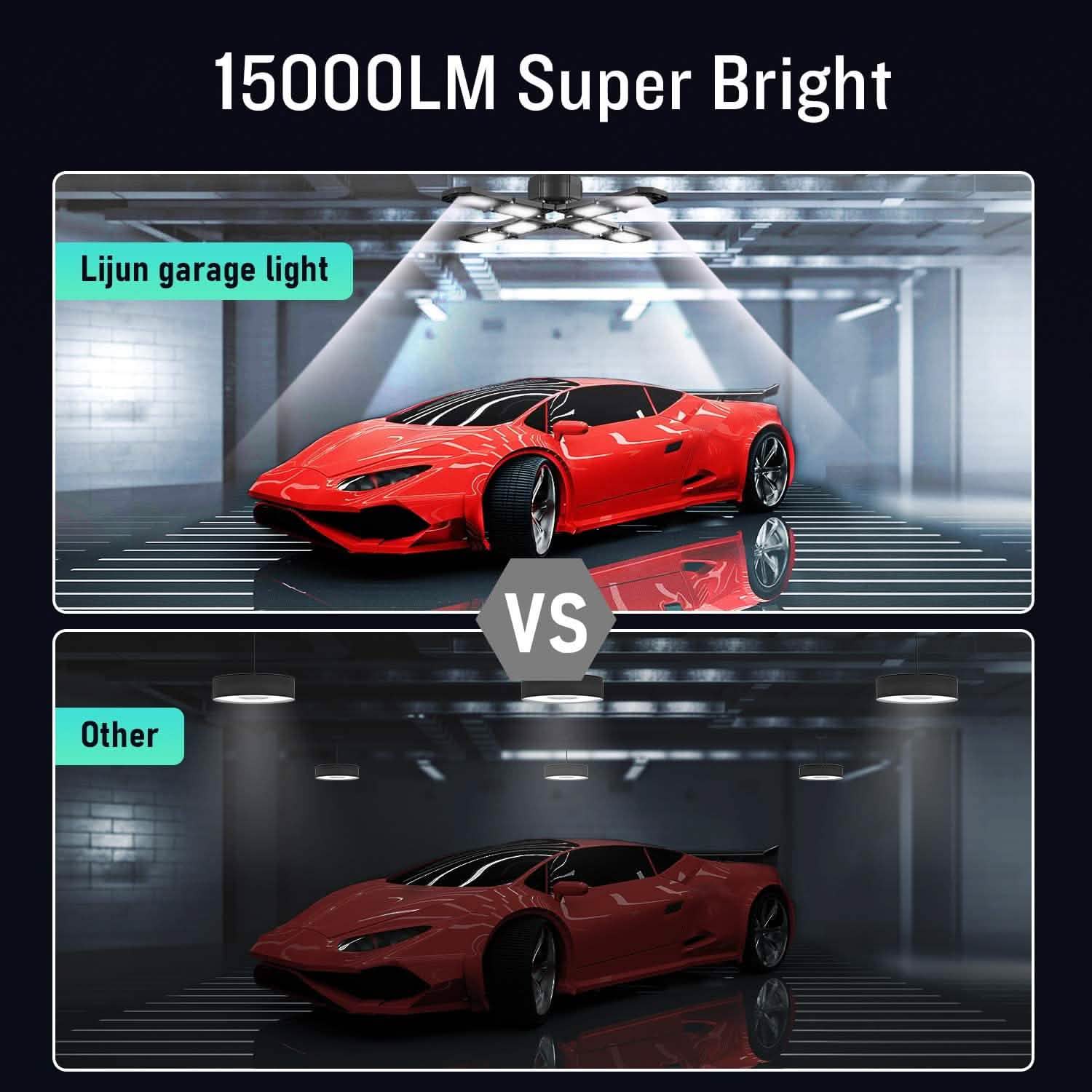15000LM LED Shop Light with E26/E27 Indoor Lighting - DailySale