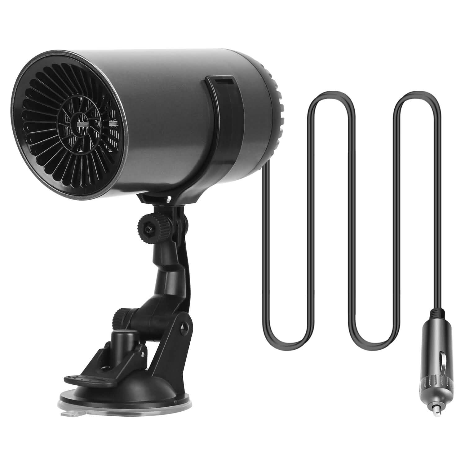 150W Portable Car Heater 2-in-1 Heating Cooling Fan Rotatable Demister Defroster Automotive - DailySale
