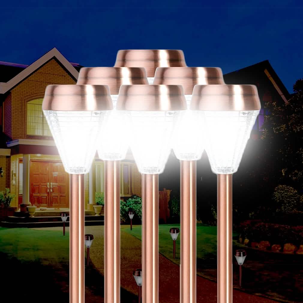 6-Pack: EcoThink Outdoor Solar LED Pathway Light - DailySale, Inc