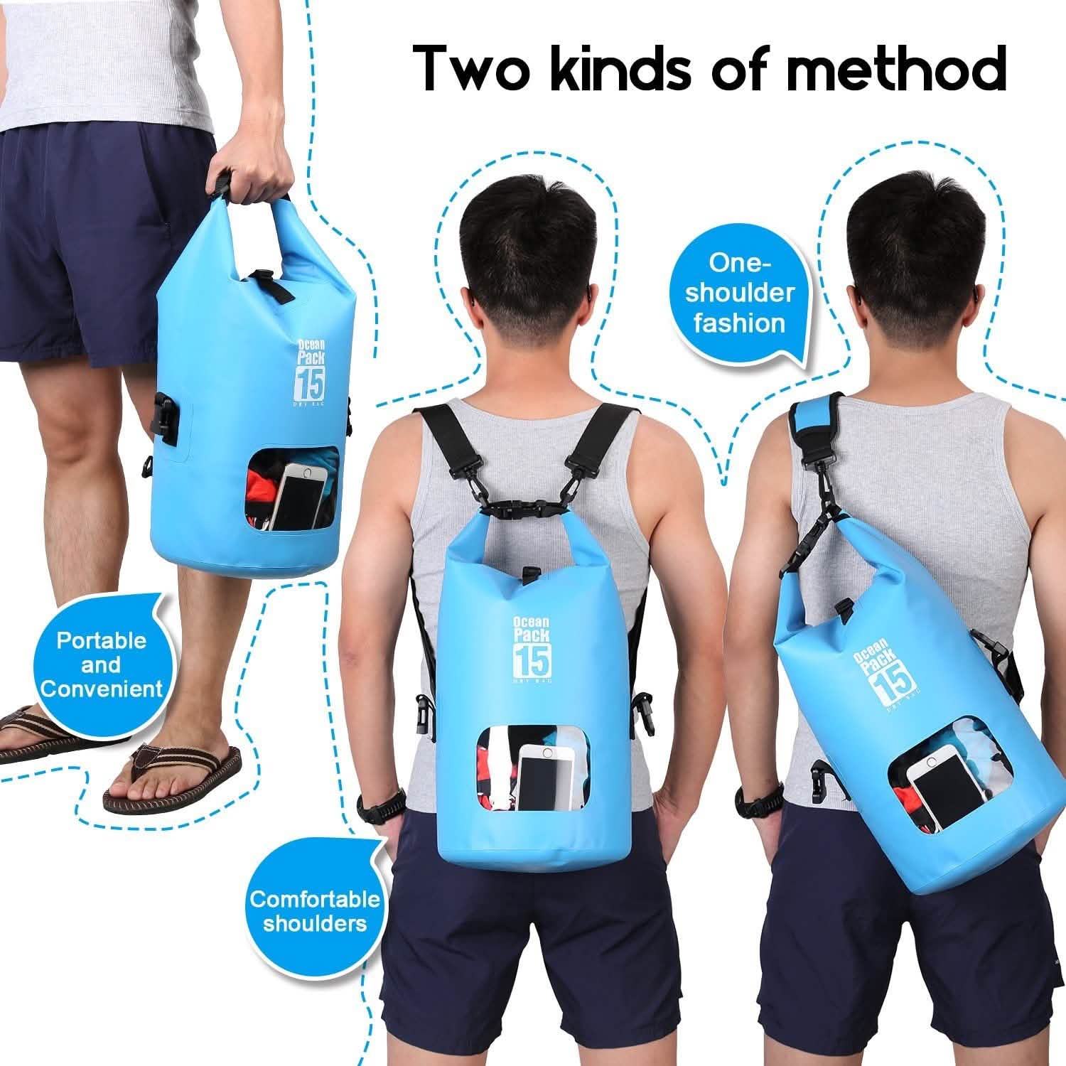 15L Waterproof Lightweight Dry Bag Bags & Travel - DailySale