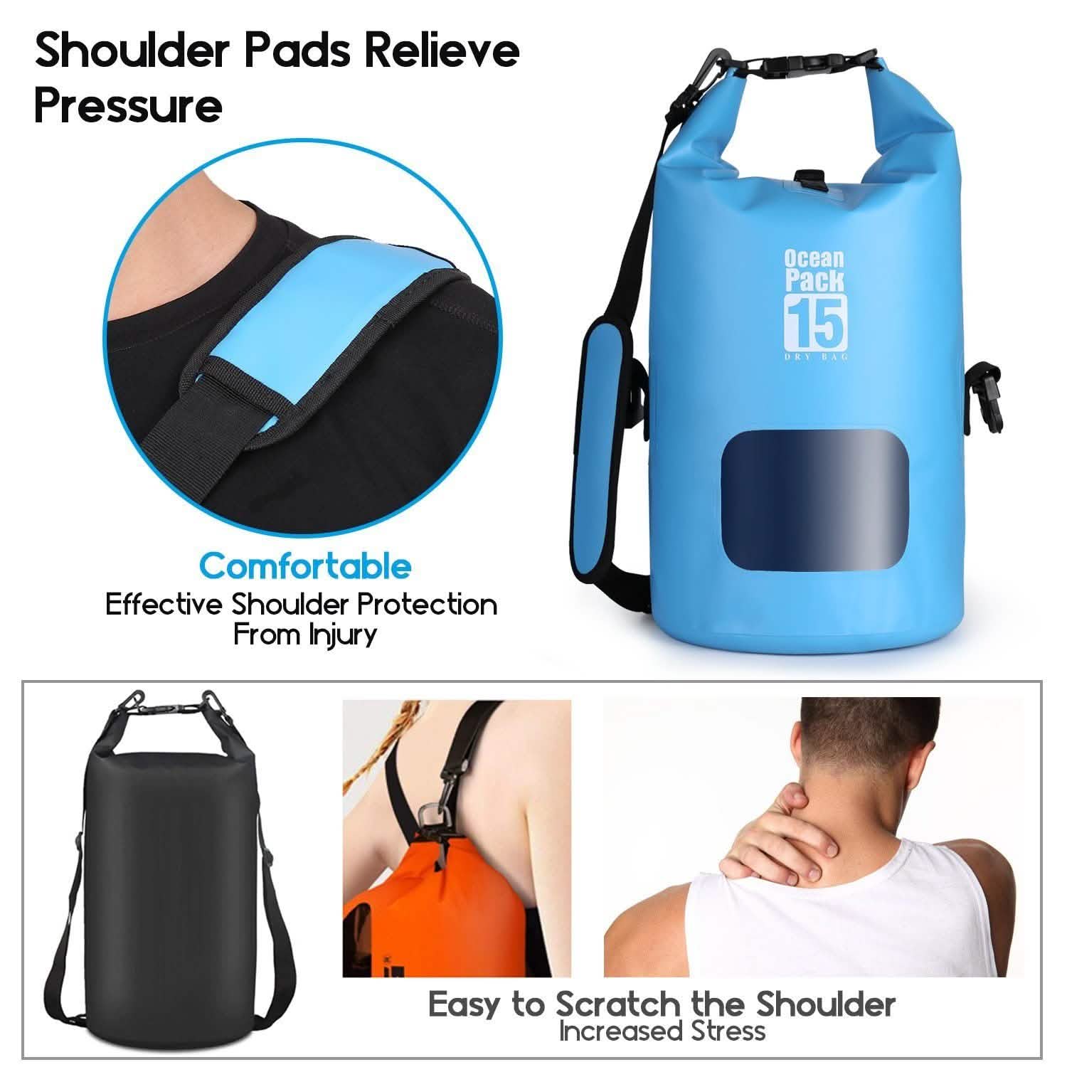 15L Waterproof Lightweight Dry Bag Bags & Travel - DailySale