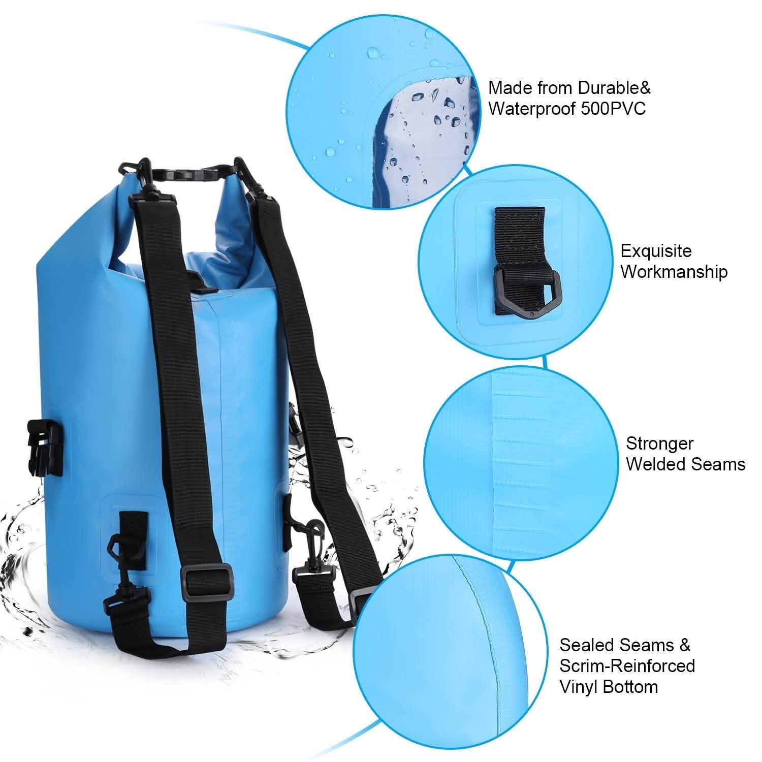 15L Waterproof Lightweight Dry Bag Bags & Travel - DailySale