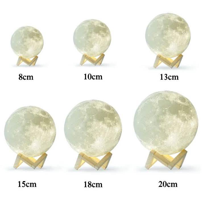16-Color Moon Lamp with Stand and Wireless Remote Lighting & Decor - DailySale