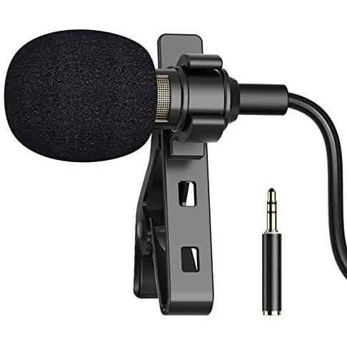 16 Feet Single Head Lavalier Lapel Microphone Omnidirectional Condenser Mic Headphones & Audio - DailySale