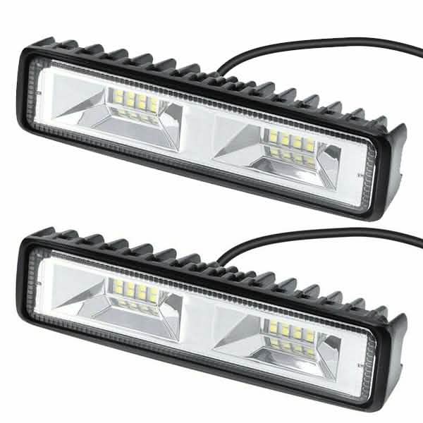 16 LEDs 48w DRL LED Work Light Driving Lamp Automotive 2-Pack - DailySale