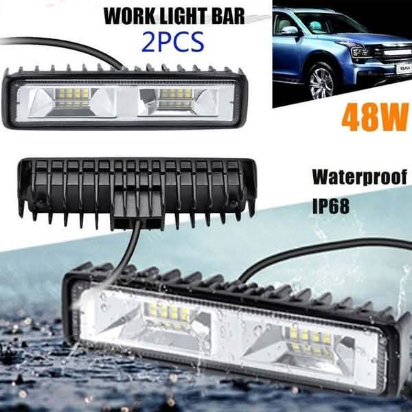 16 LEDs 48w DRL LED Work Light Driving Lamp Automotive - DailySale