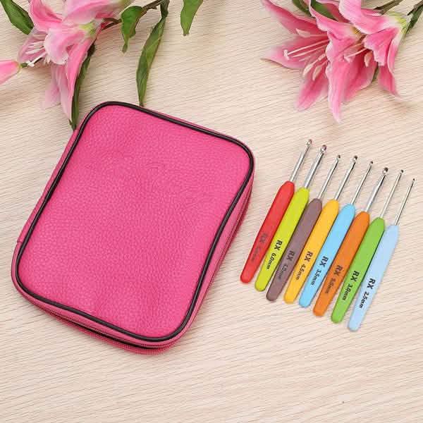 16-Piece: Colored Crochet Hooks Yarn Everything Else - DailySale