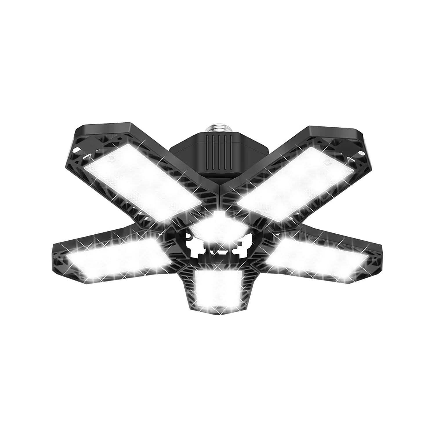 16000LM Garage Light with 6 LED Garage Ceiling Lights Panels Indoor Lighting 1-Pack - DailySale