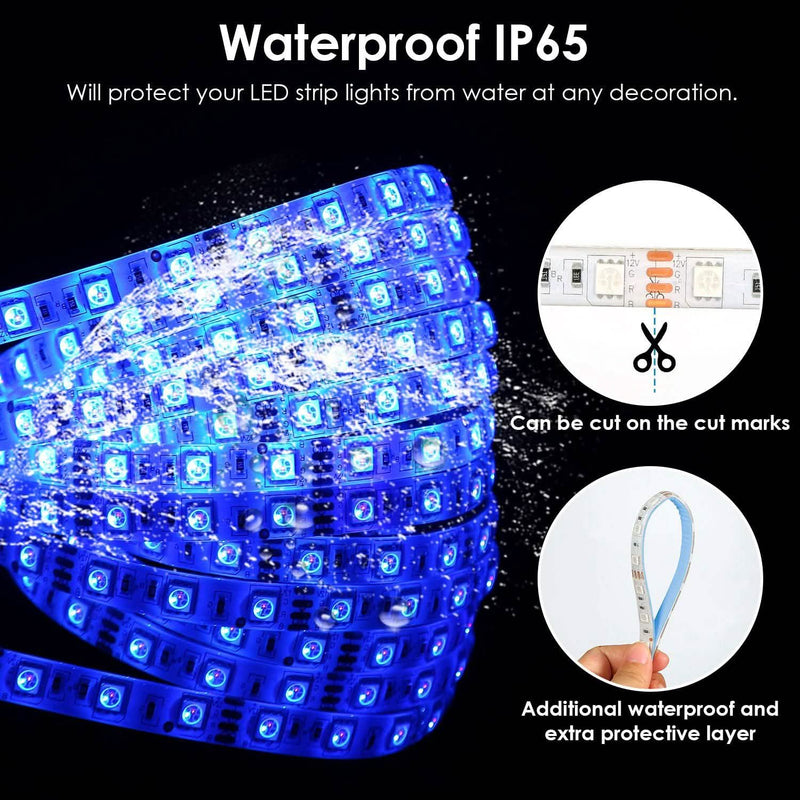 16.4FT 150 LEDs RGB Color Changing Lamp Lighting & Decor - DailySale