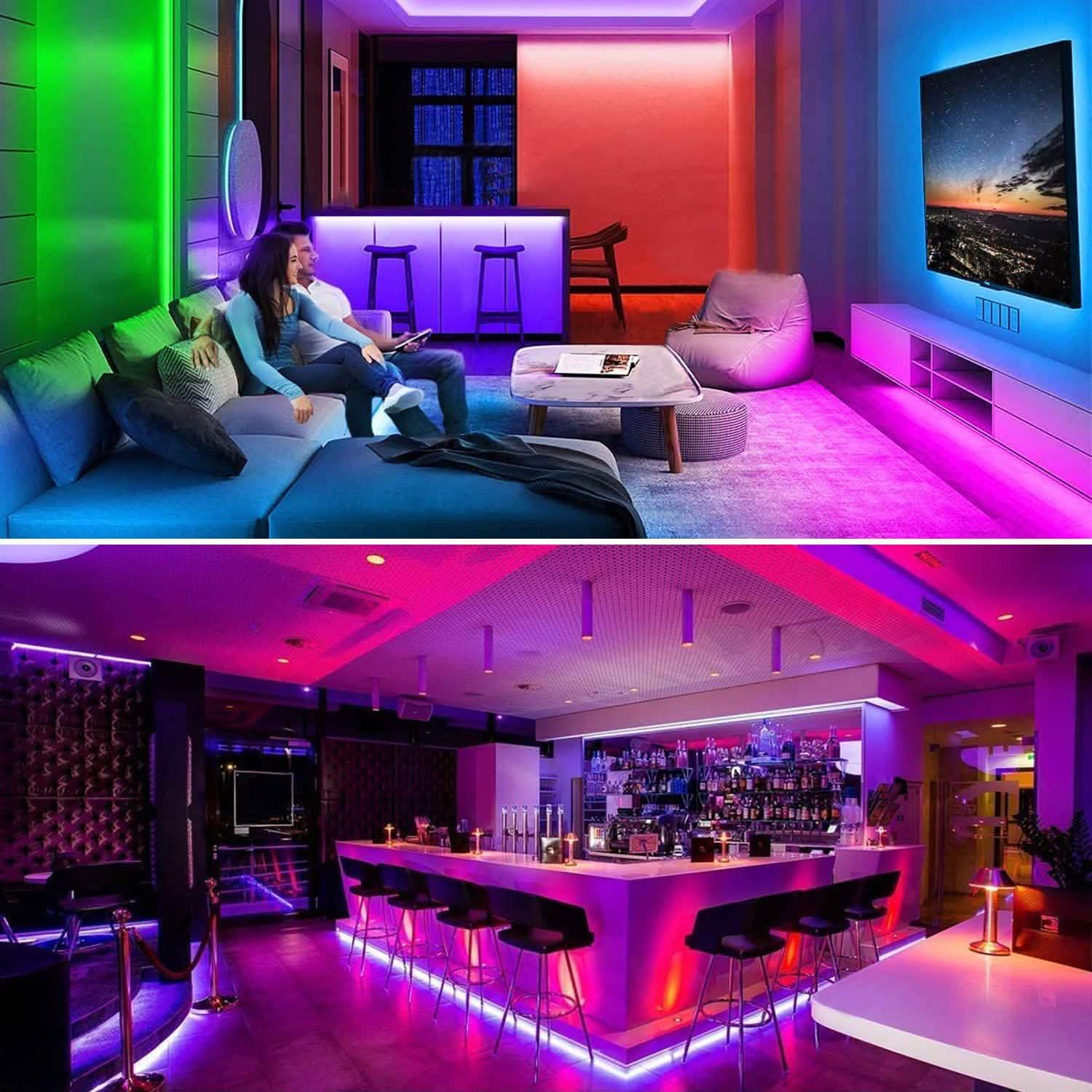 16.4FT 150 LEDs RGB Color Changing Lamp Lighting & Decor - DailySale