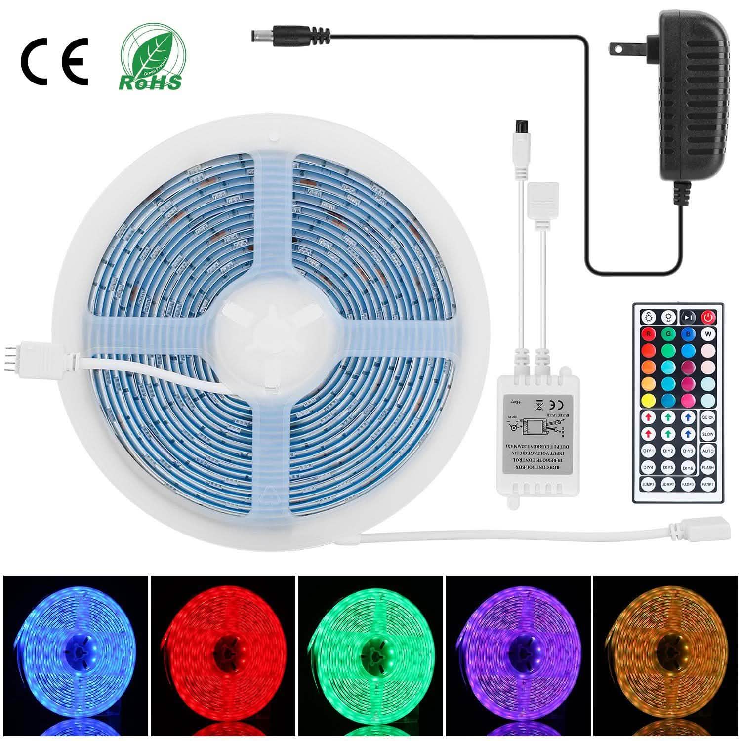 16.4FT 150 LEDs RGB Color Changing Lamp Lighting & Decor - DailySale
