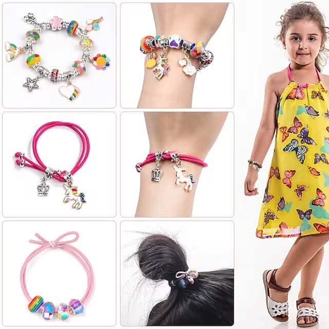 165-Piece: Gorgeous Color Beads DIY Handmade Children's Bracelet Set Toys & Games - DailySale