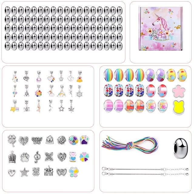 165-Piece: Gorgeous Color Beads DIY Handmade Children's Bracelet Set Toys & Games Rainbow - DailySale