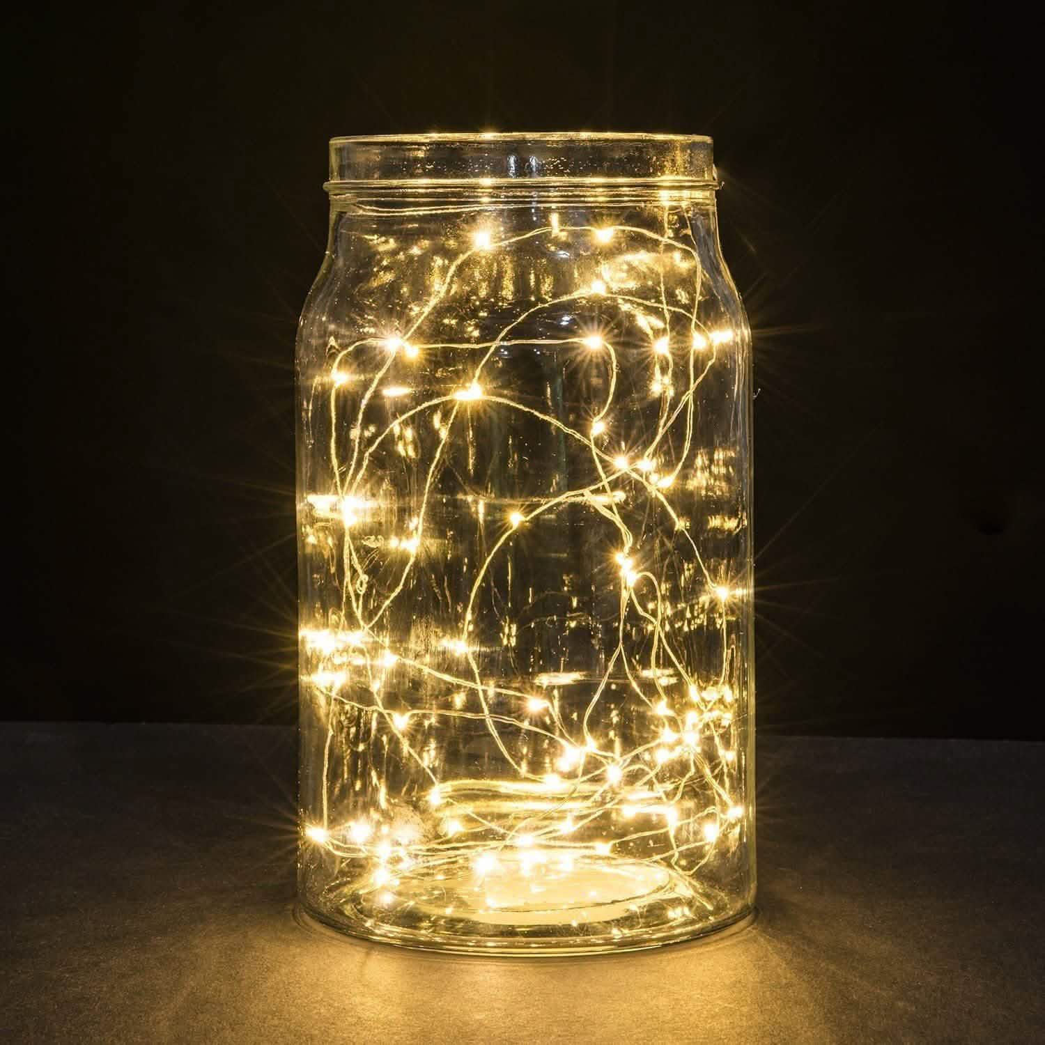 16.5ft 50 Yellow LED Copper Wire String Fairy Lights Lighting & Decor - DailySale
