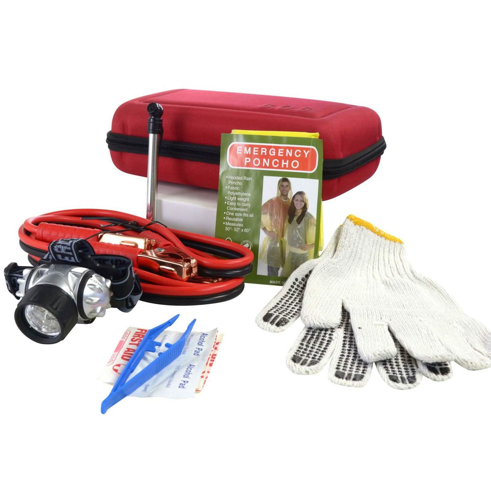 17-Piece Set: Emergency Roadside Kit Auto Accessories - DailySale