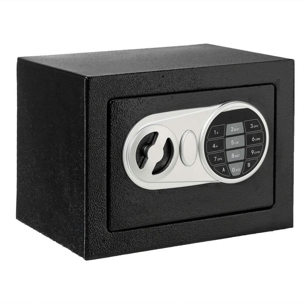 17E Home Use Upgraded Electronic Password Steel Plate Safe Box Black Closet & Storage - DailySale