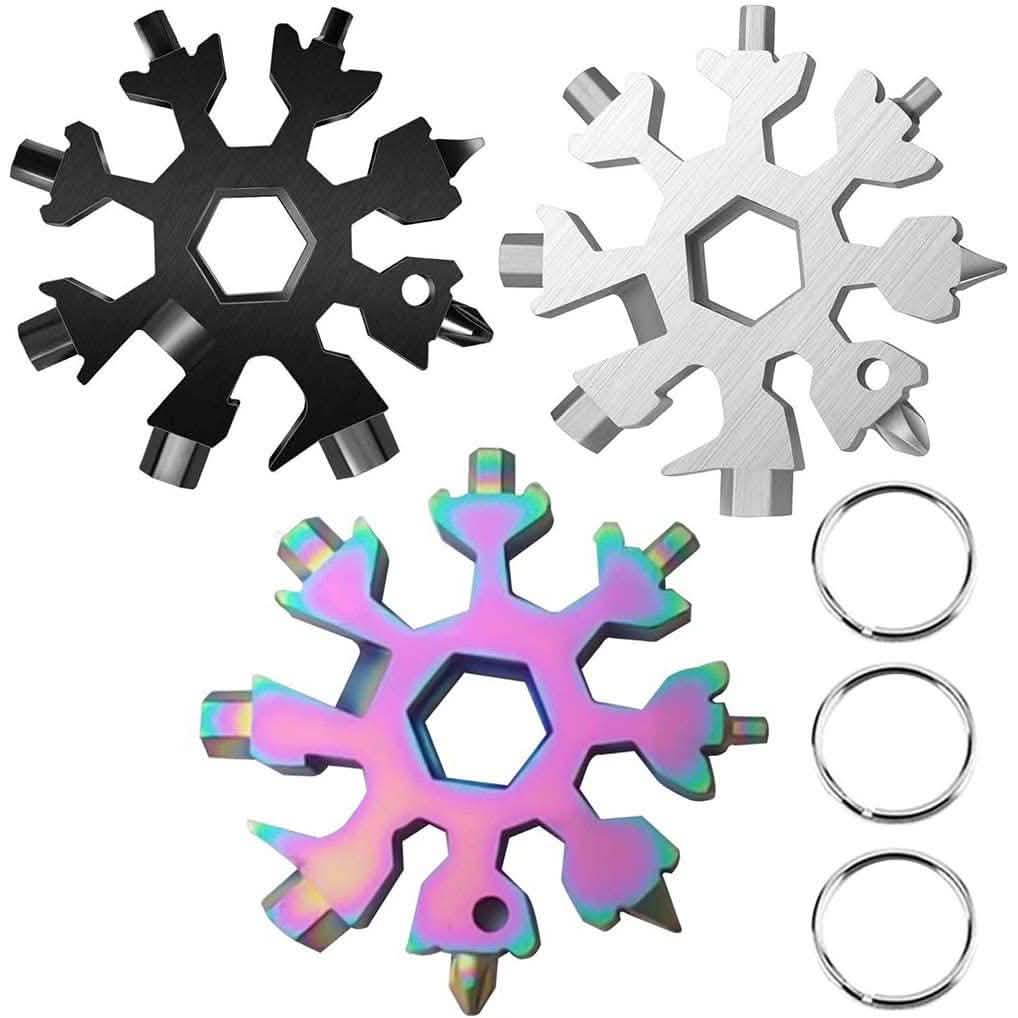 18 In 1 Multi-Tool Stainless Steel Snowflake-Shaped Tool Home Improvement - DailySale