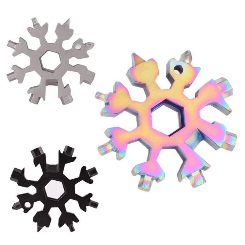 18 In 1 Multi-Tool Stainless Steel Snowflake-Shaped Tool Home Improvement - DailySale