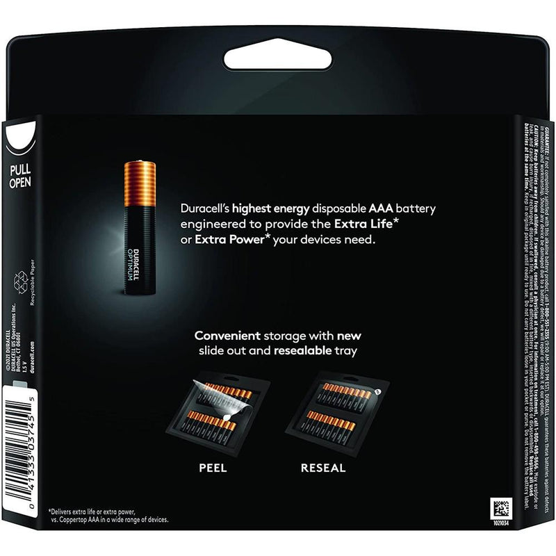 18-Pack: Duracell Optimum AAA Batteries Batteries & Electrical - DailySale