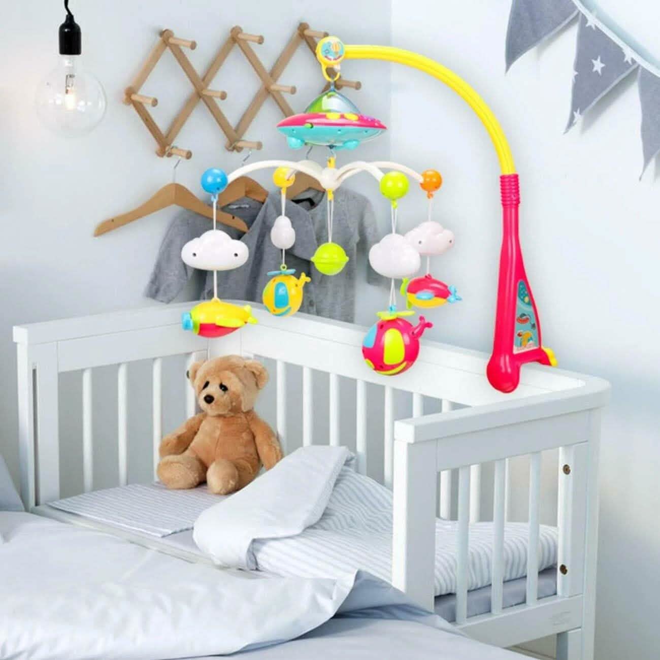 180 Melodies Music Crib Toy Twinkle Light Mobile Cot Bed Bell Box Baby Rattles Baby - DailySale