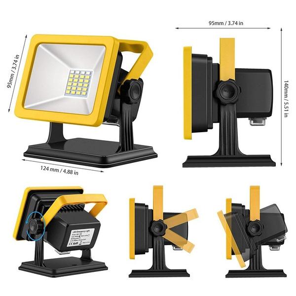 Dimensions of 180° Rotatable Flood Lights, available at Dailysale