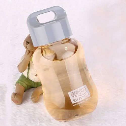 180ML Plastic Colorful Water Bottle Portable Sports & Outdoors Gray - DailySale