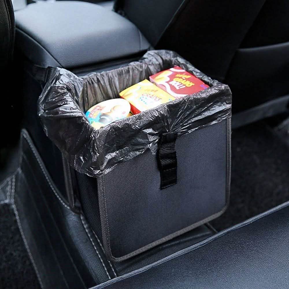 1.85 Gallon Hanging Car Trash Can Waterproof Litter Garbage Bag Organizer Automotive - DailySale