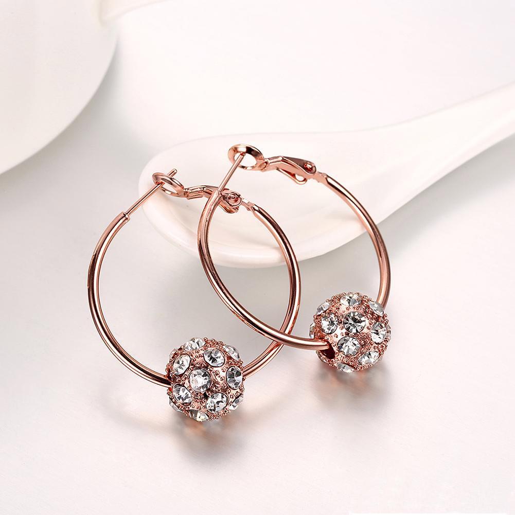 Rhinestone Pave Lock Trio Earrings Set