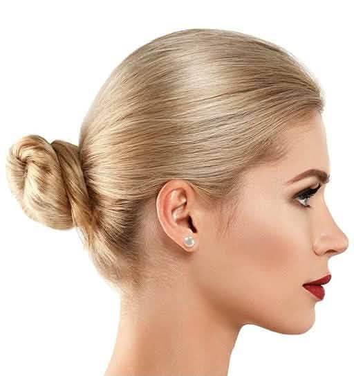 18K White Gold Plated Stud Earrings Earrings - DailySale