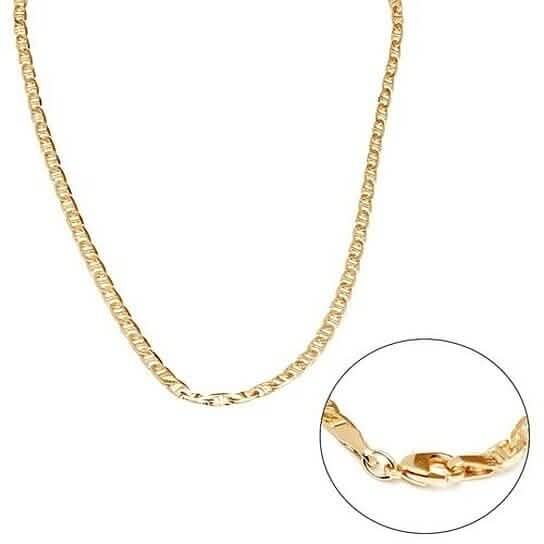 18k Yellow Gold Filled 24"Mariner Link Chain Unisex Necklaces - DailySale